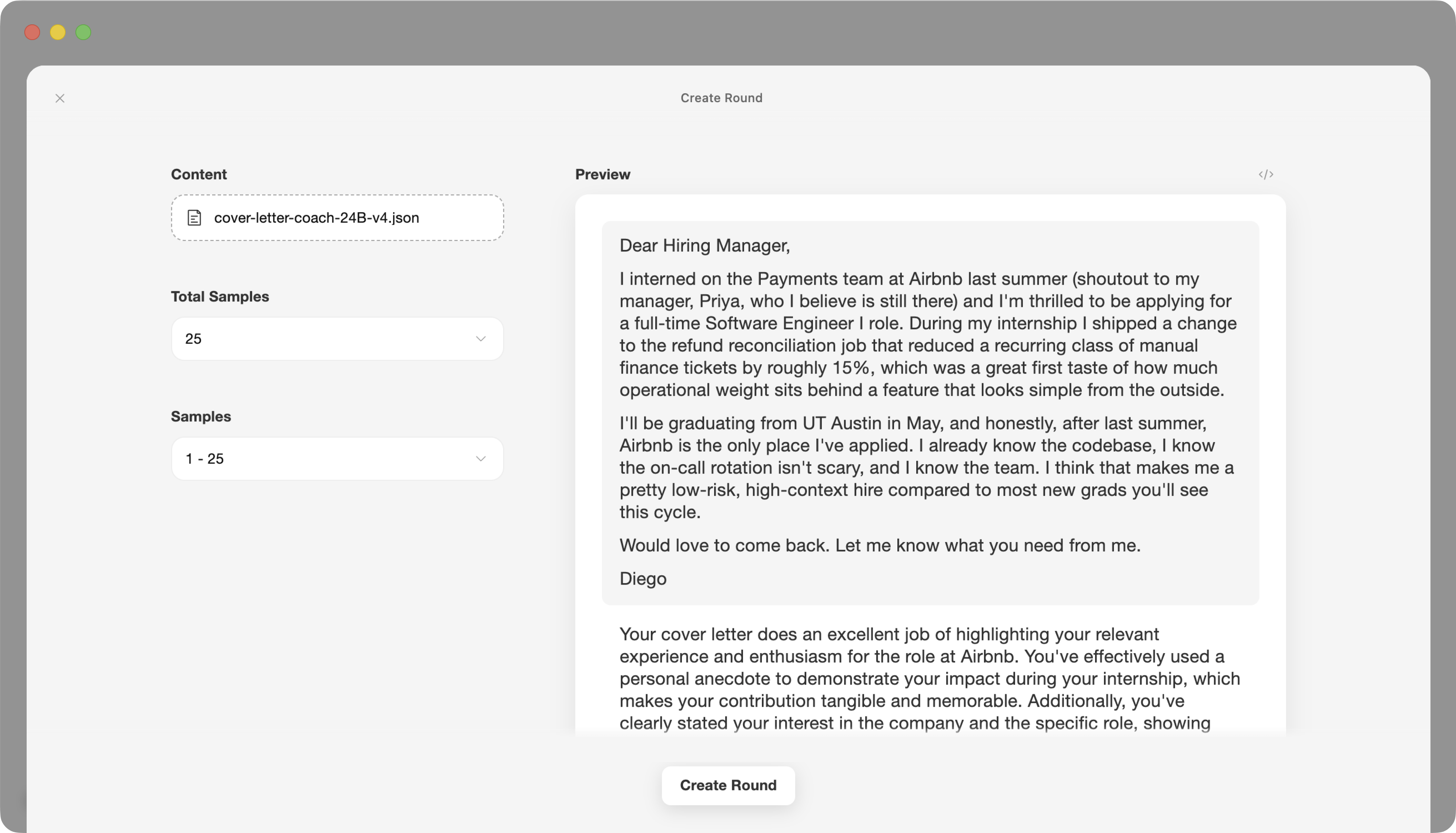 Creating a grading round locally on your machine